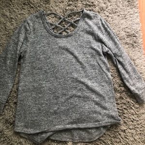 Grey mid length sweater